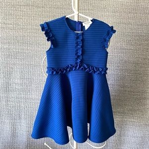Blue Ruffled Kids Dress